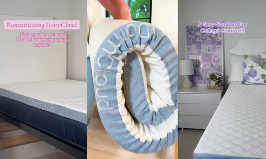 DormCloud Memory Foam Mattress Topper